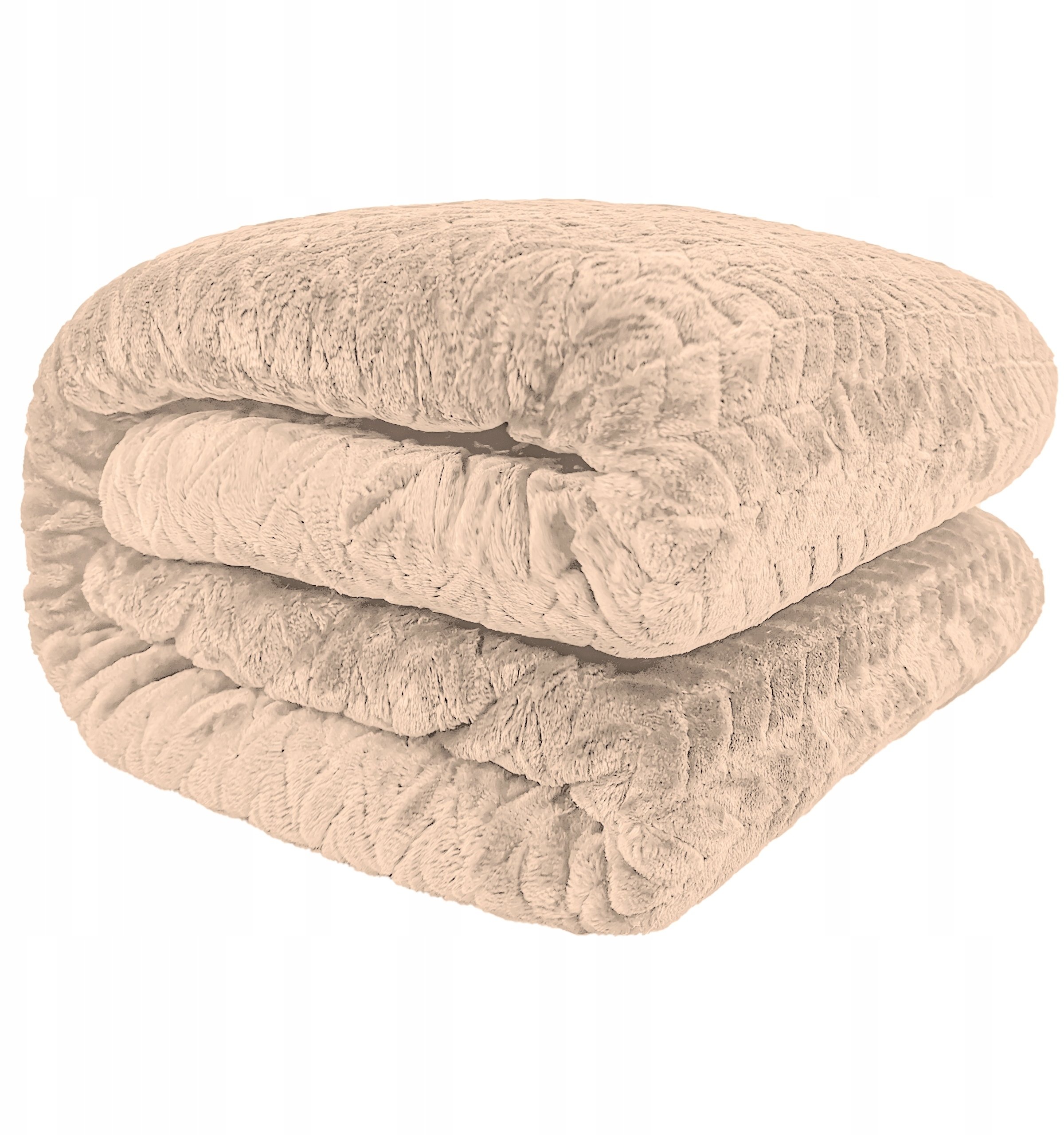 Ciepły koc Fuero 160x200 jasny beż – Elegancja i komfort w Twoim wnętrzu