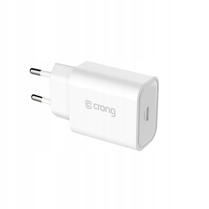 Crong USB-C Travel Charger – Kompaktowa ładowarka sieciowa 20W