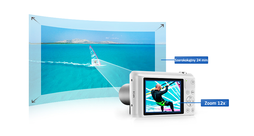 Korzystaj z większej liczby opcji podczas fotografowania.