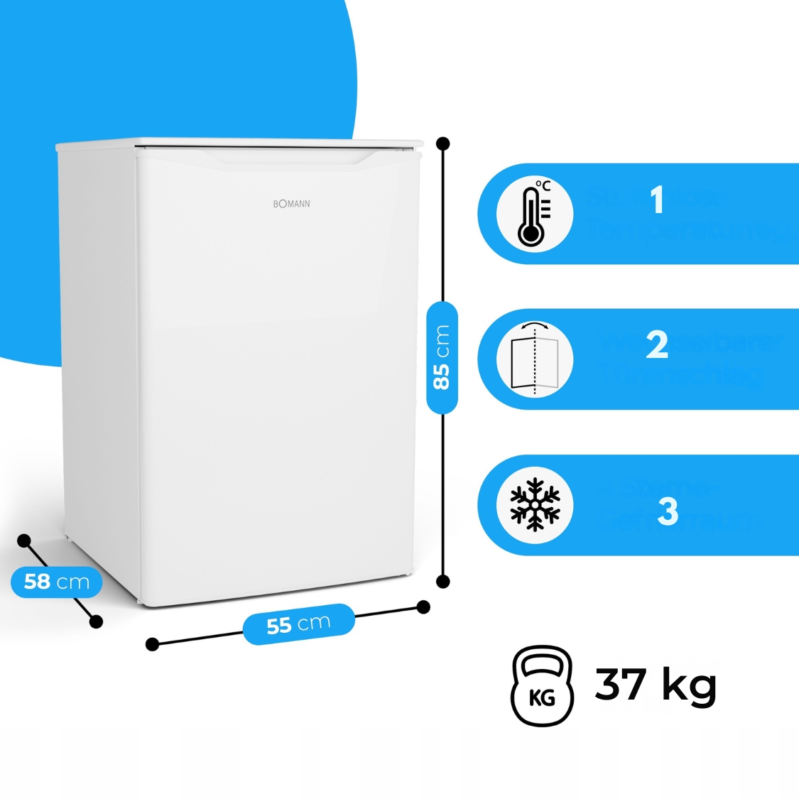 Zamrażarka Bomann GS 7253 – Wydajność i niezawodność w Twoim domu