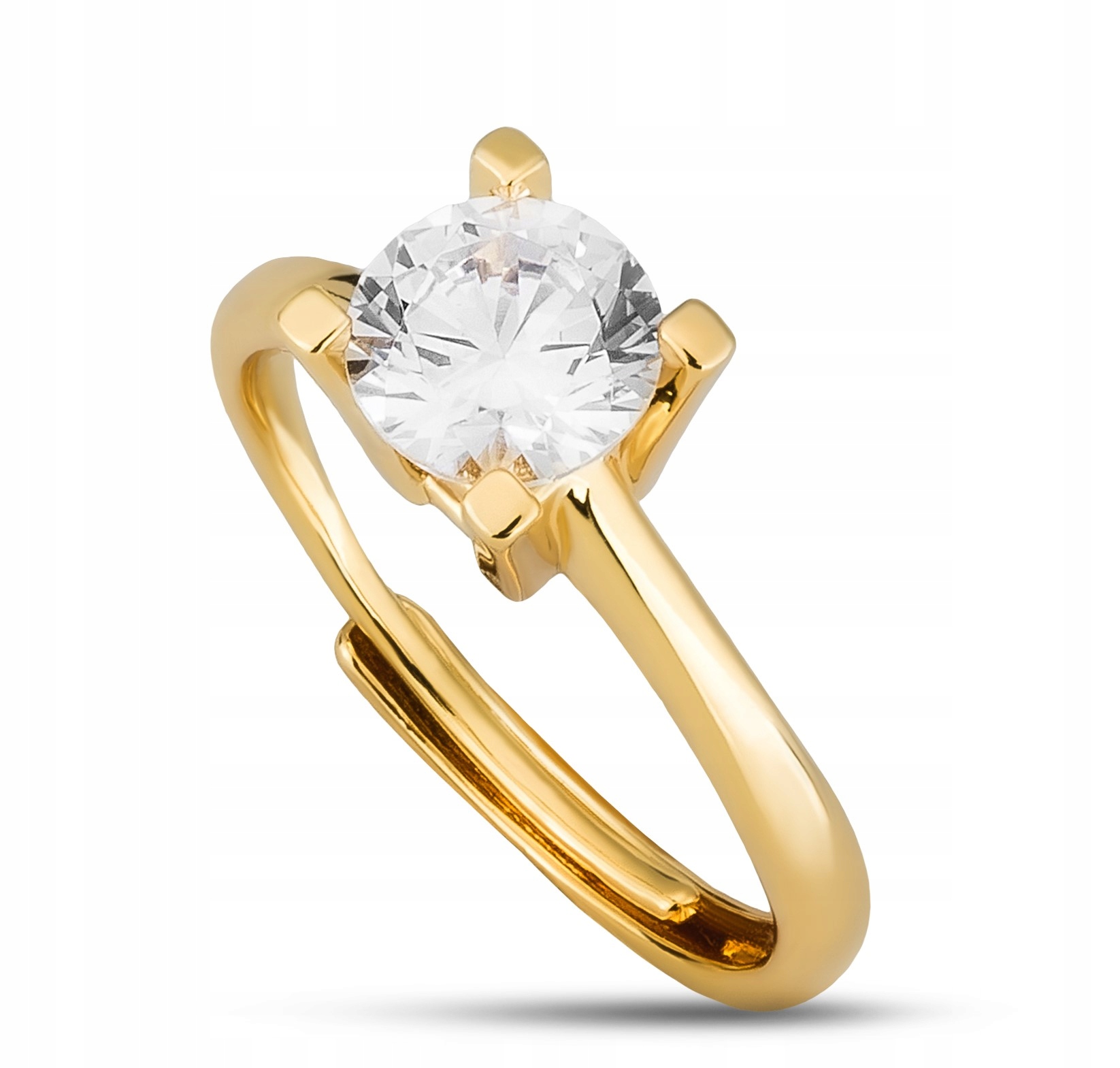 Peterson Pozłacany Pierścionek Z Cyrkonią – Elegancja na każdą okazję