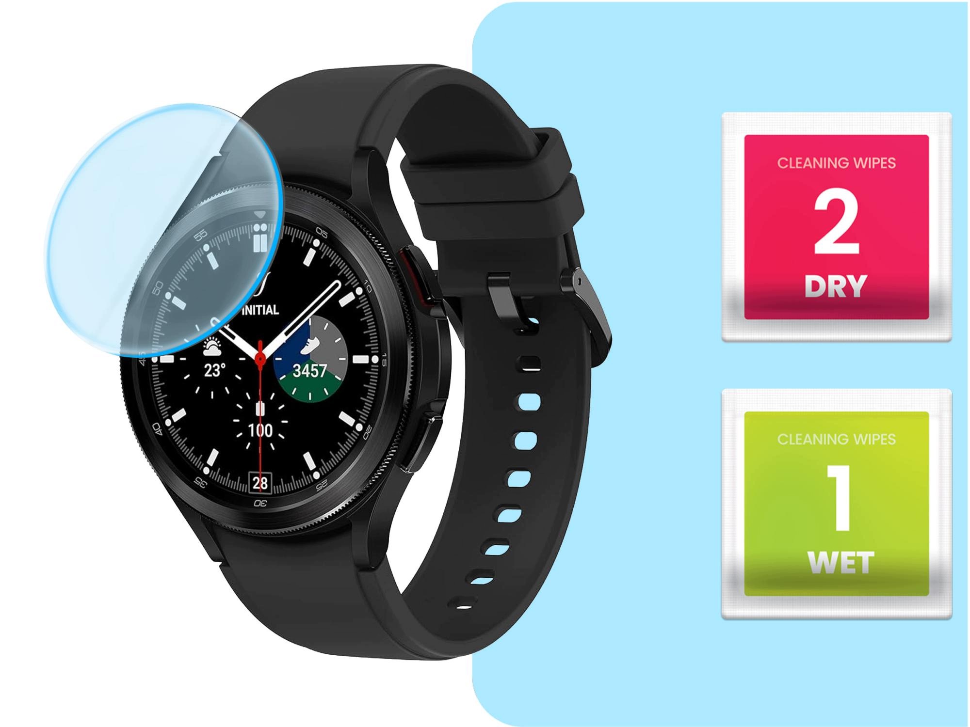 2-PAK Szkło Hybrydowe Do Samsung Galaxy Watch4 Classic 46 mm – Maksymalna Ochrona Ekranu