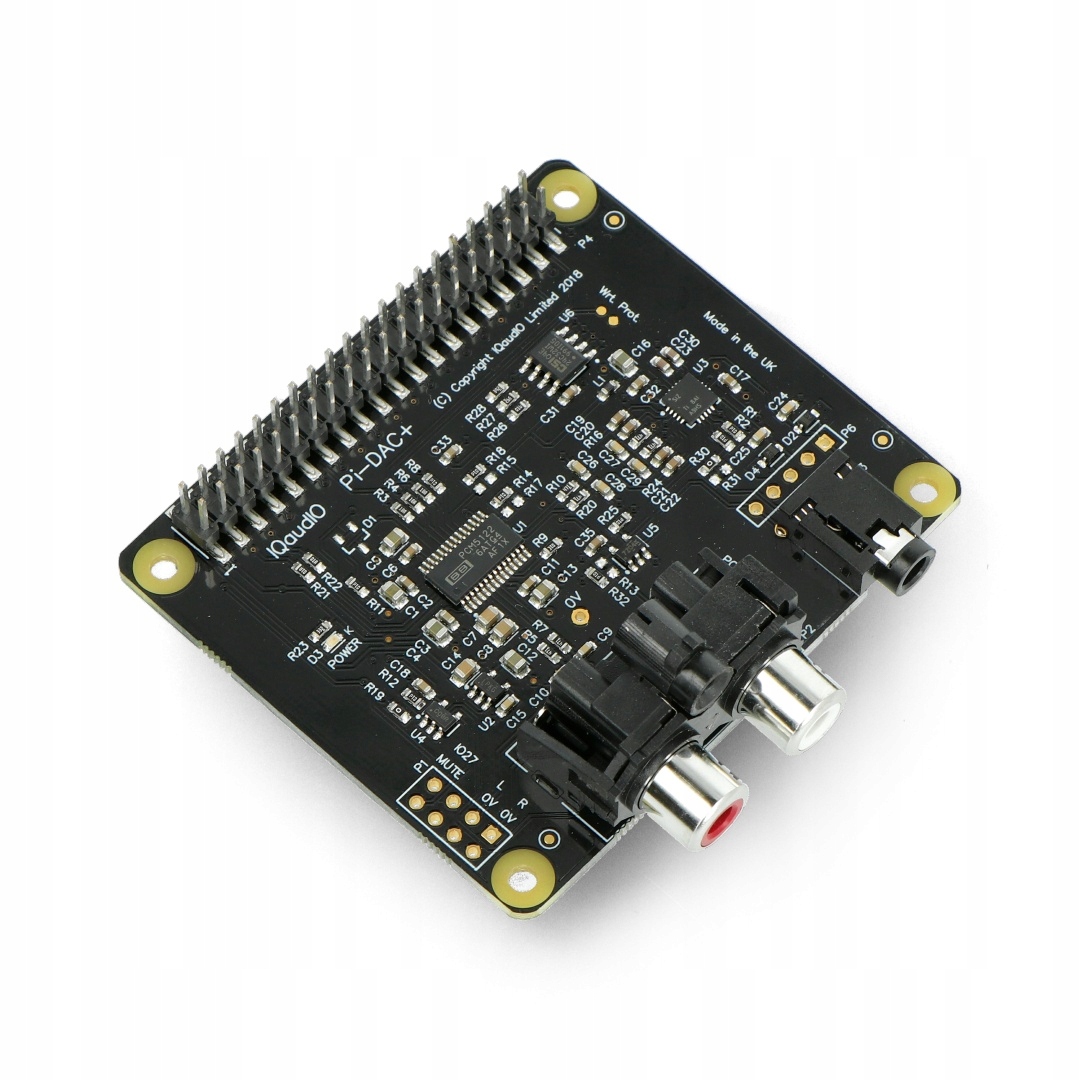 IQaudio DAC+ – Karta dźwiękowa dla Raspberry Pi 4B/3B+/3B