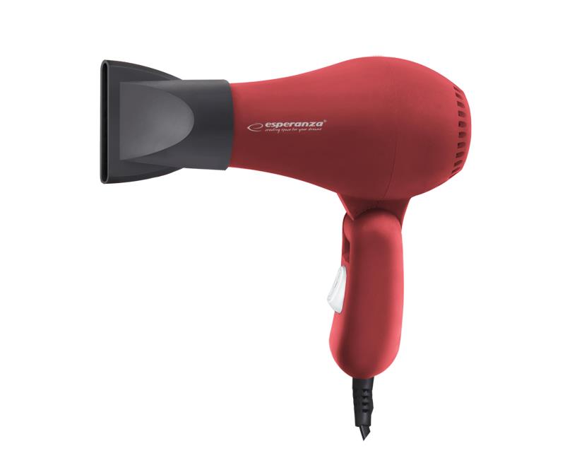 Suszarka do włosów Esperanza AURORA EBH003R – Idealna do domu i w podróży