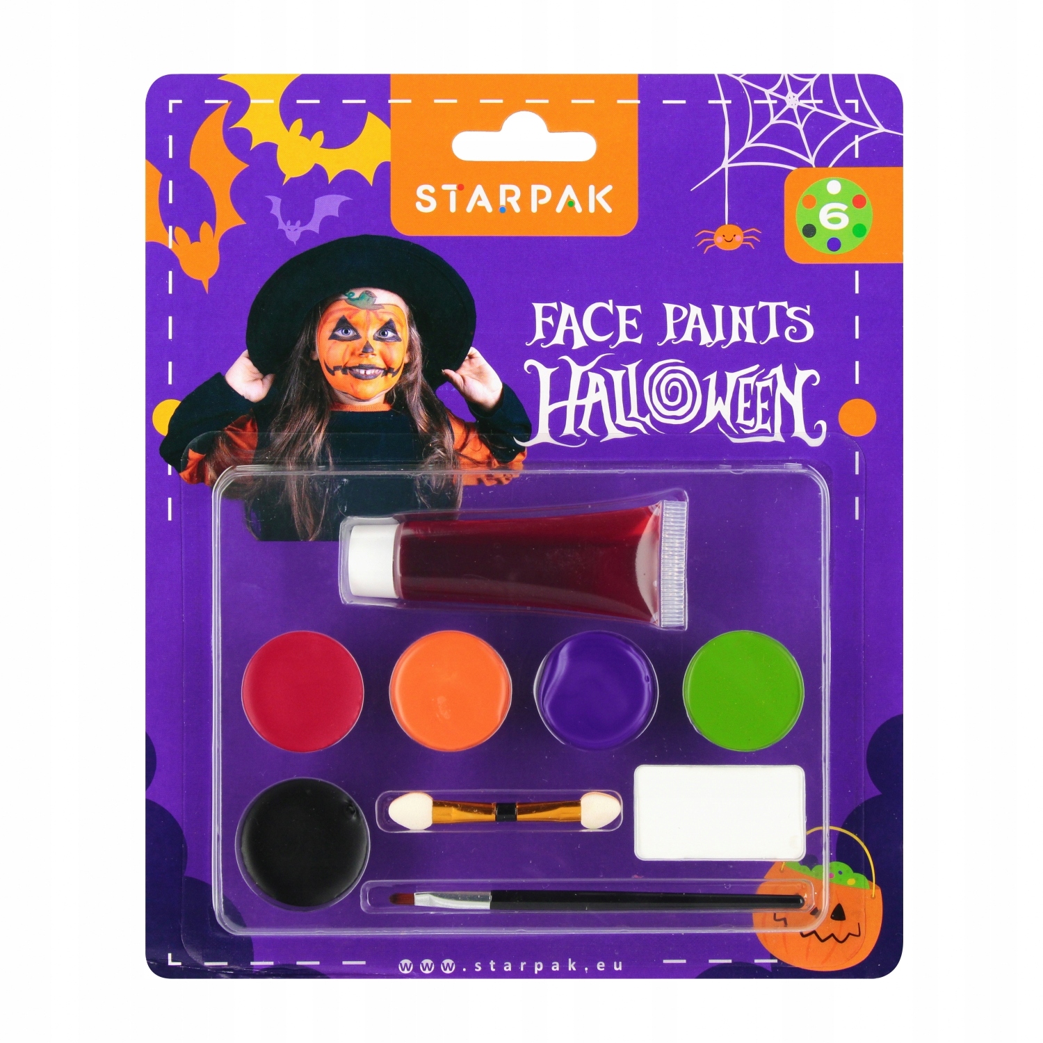 Starpak FARBY DO TWARZY 6KOL HALLOWEEN – Kreatywność na Halloween
