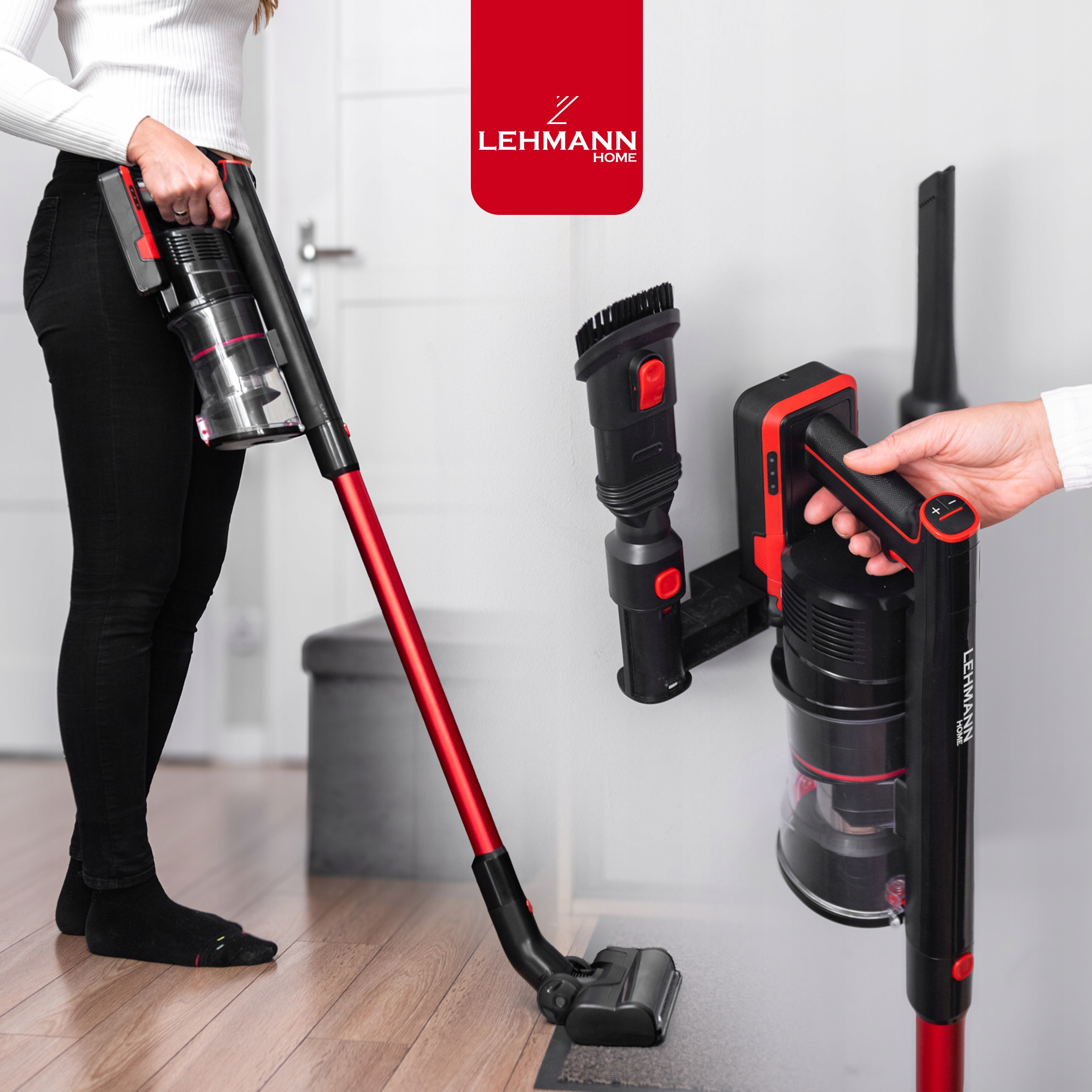 ODKURZACZ PIONOWY BEZPRZEWODOWY RĘCZNY LEHMANN BEZWORKOWY AKUMULATOROWY LED EAN (GTIN) 5905999063713