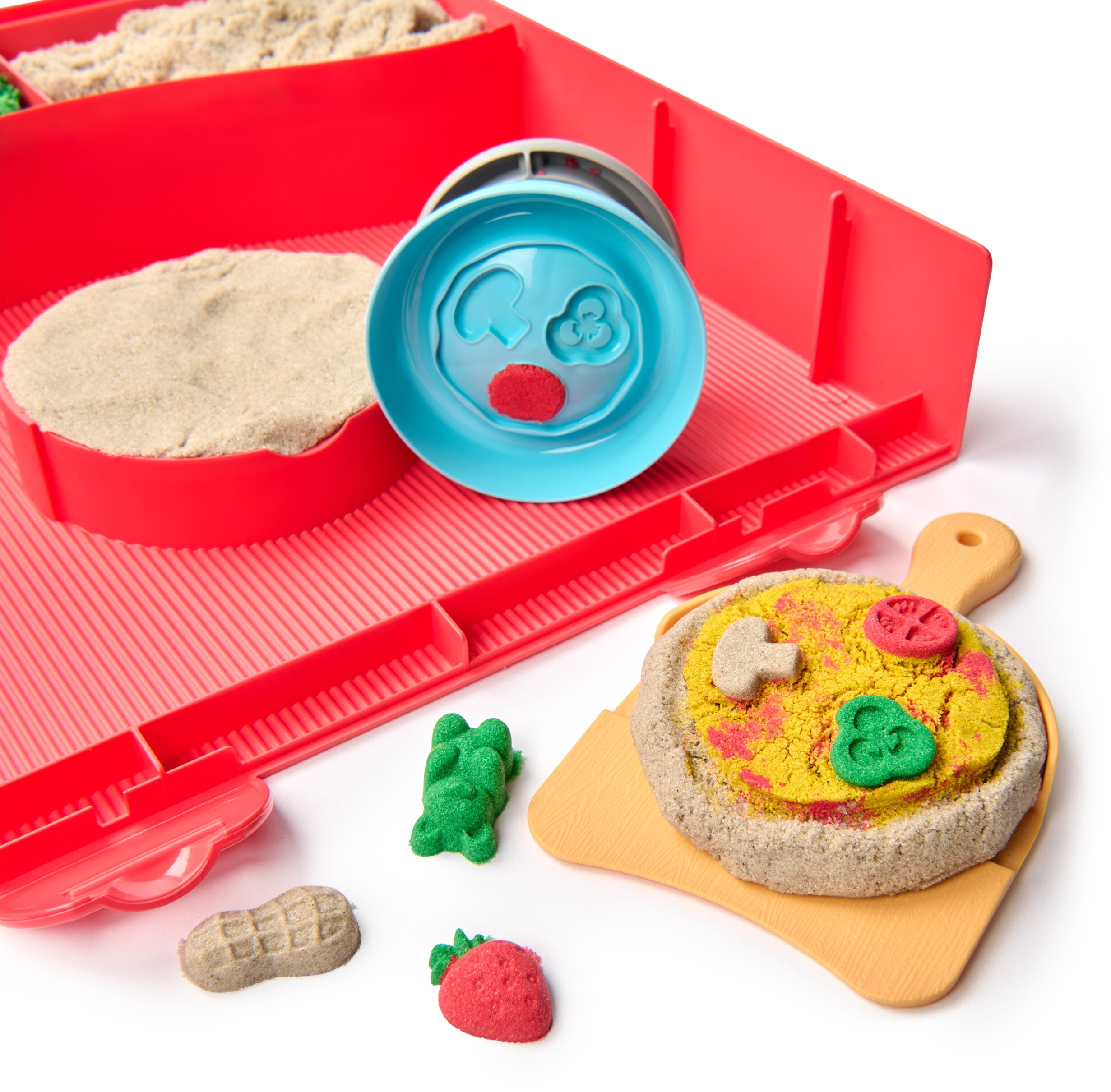 Tworzenie własnej pizzy z piasku kinetycznego