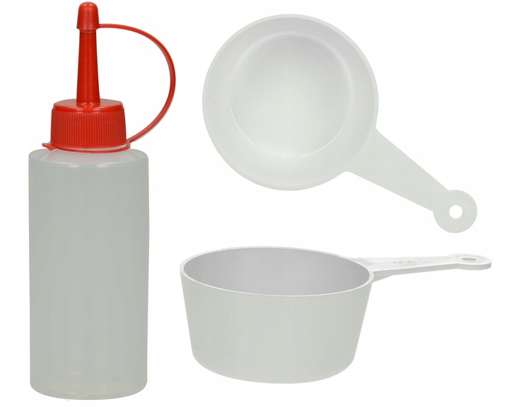 Wygodne dozowanie z łopatką i opylaczem