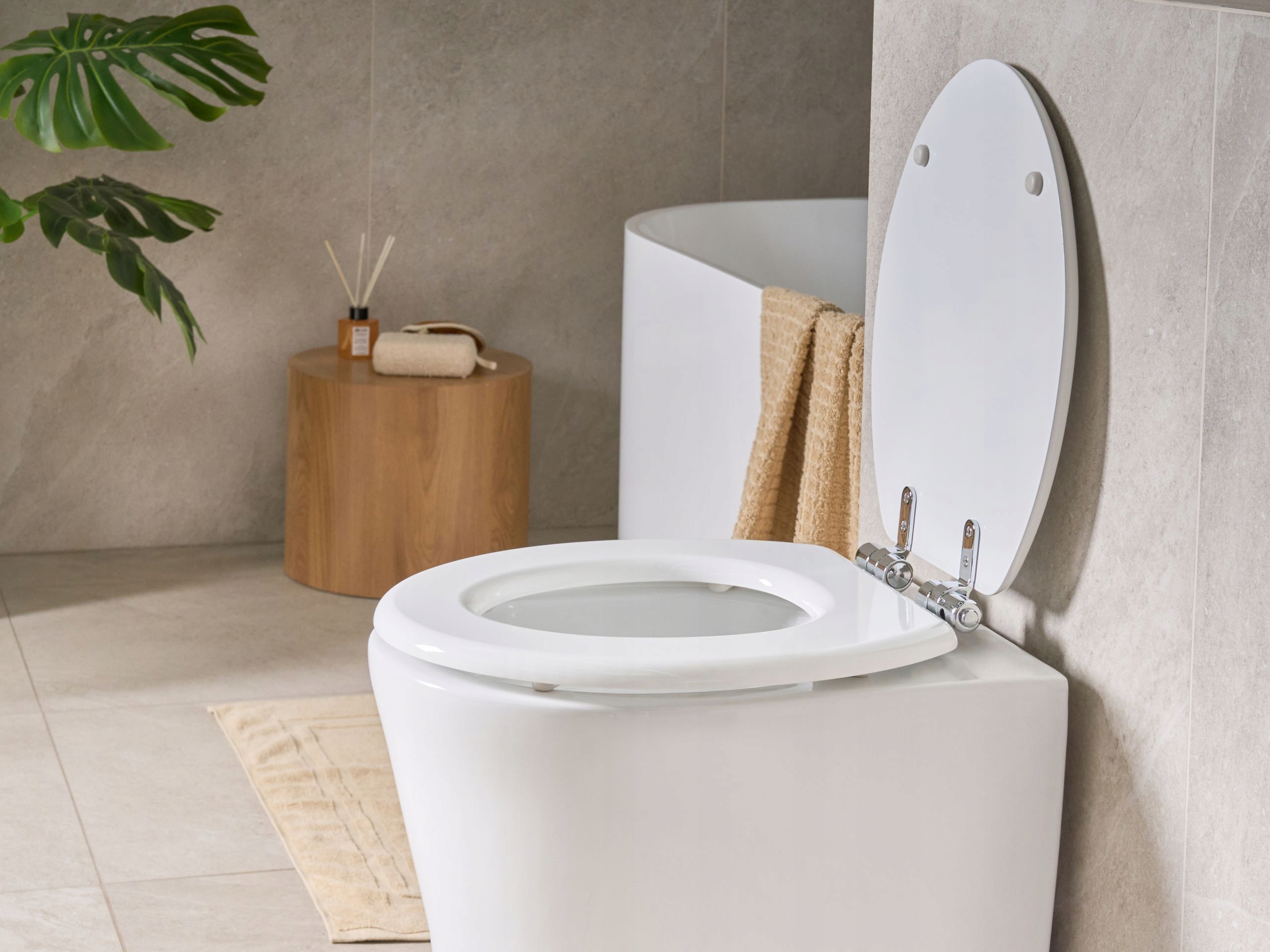 Deska sedesowa MAZARUNI Wolnoopadająca Biały – Komfort i nowoczesny design