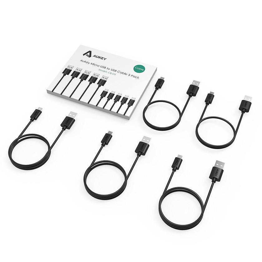 Zestaw kabli USB-A - microUSB 2 m Czarny (LLTS58204) – Wysoka jakość i niezawodność