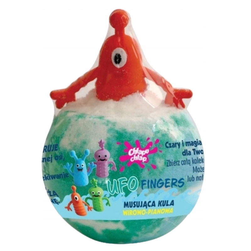 Chlapu Chlap UFO Ludki Musująca Kula do Kąpieli Oranżada 100g – Magia i Zabawa w Twojej Kąpieli