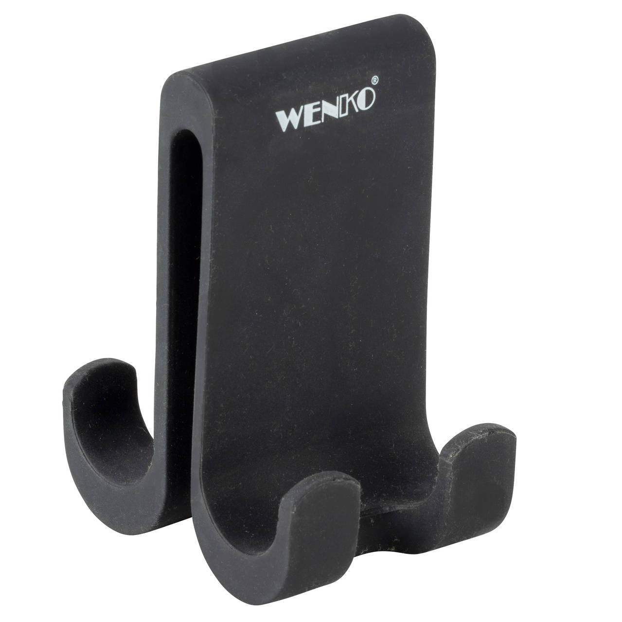 Wenko Podwójny silikonowy haczyk na kabinę prysznicową VERNA DUO – Wygodne rozwiązanie do każdej łazienki