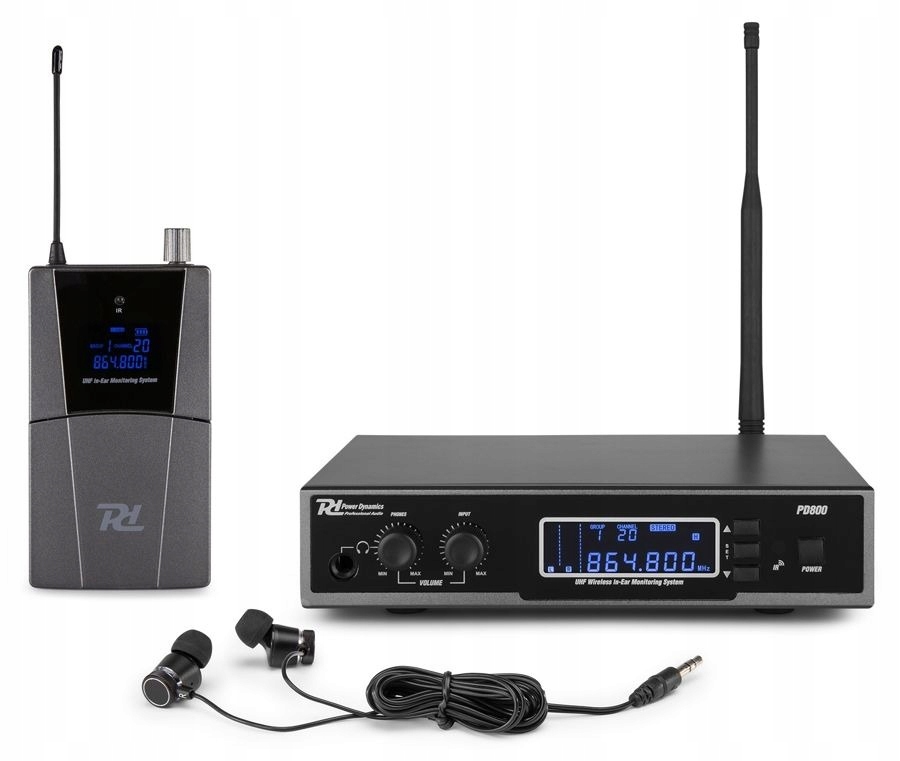 Douszny system monitorowy odsłuchowy UHF PD800 – Idealne rozwiązanie dla muzyków