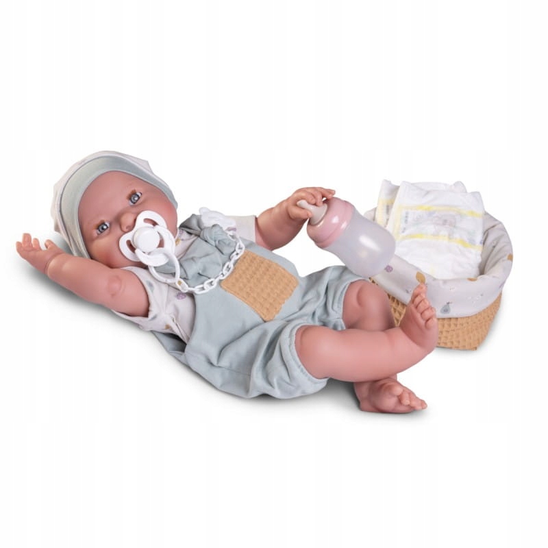 Akcesoria do zabawy – Smoczek, butelka i pieluszka w zestawie