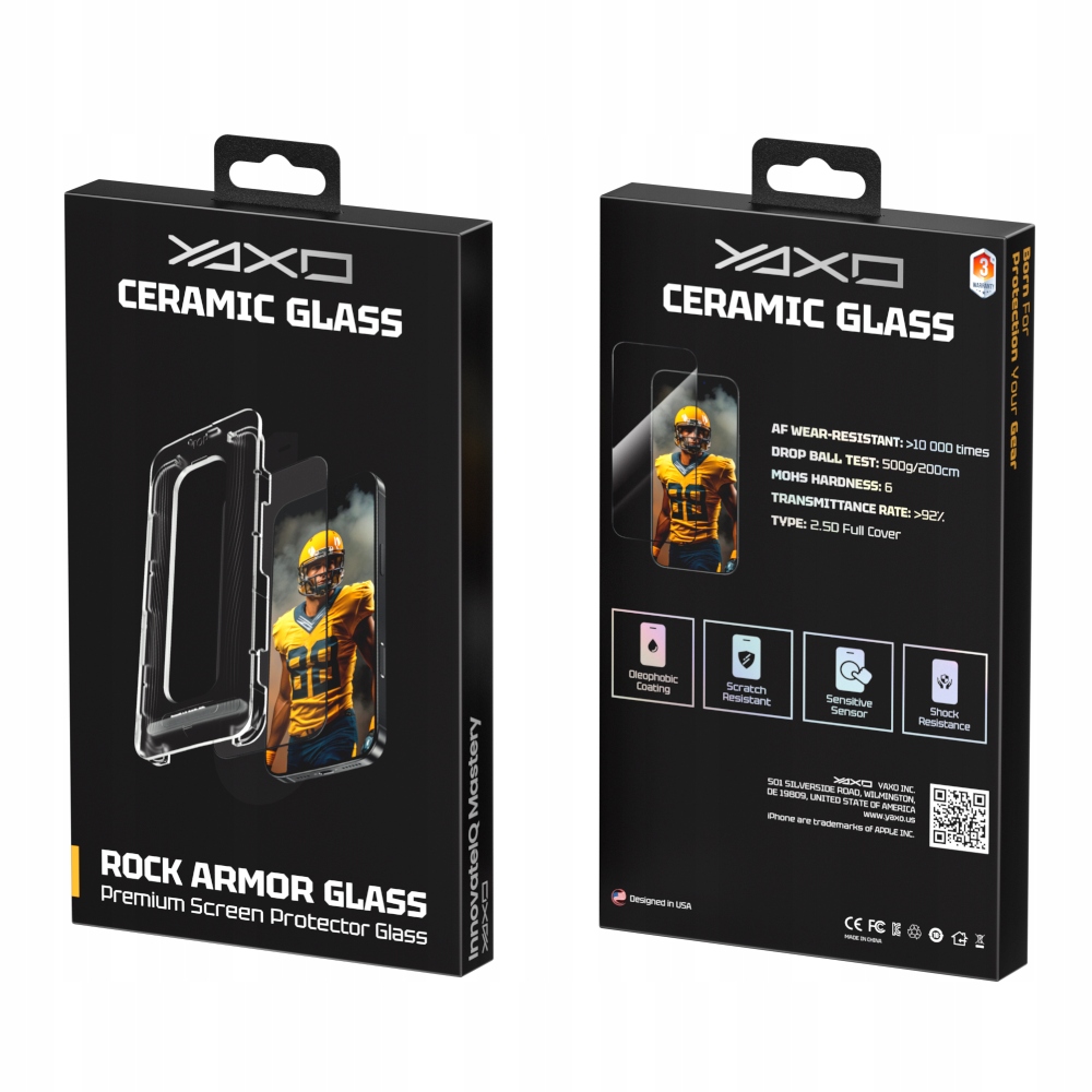 YAXO Szkło ochronne na ekran Rock Armor Glass iPhone 17 Air – Najlepsza ochrona dla Twojego iPhone'a