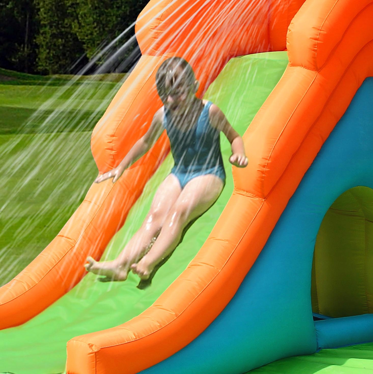 Dmuchany duży zamek GIGANT trampolina HappyHop – Idealna zabawa dla dzieci