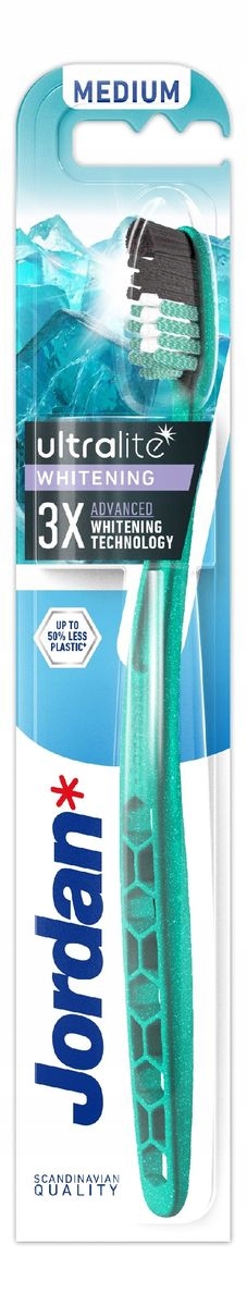 Orkla JORDAN Ultralite Szczoteczka do zębów White Medium – Lekkość i efektywność w codziennej pielęgnacji