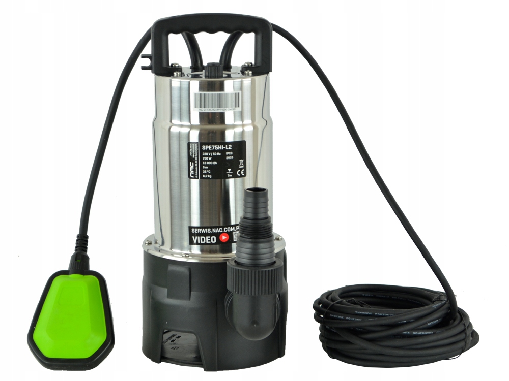 Wygodny uchwyt i długi przewód zasilający