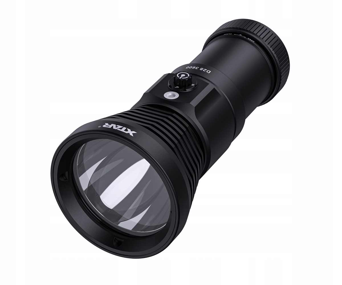 Latarka ręczna LED do nurkowania XTAR D28 3600 lumenów – Twoje niezawodne źródło światła pod wodą