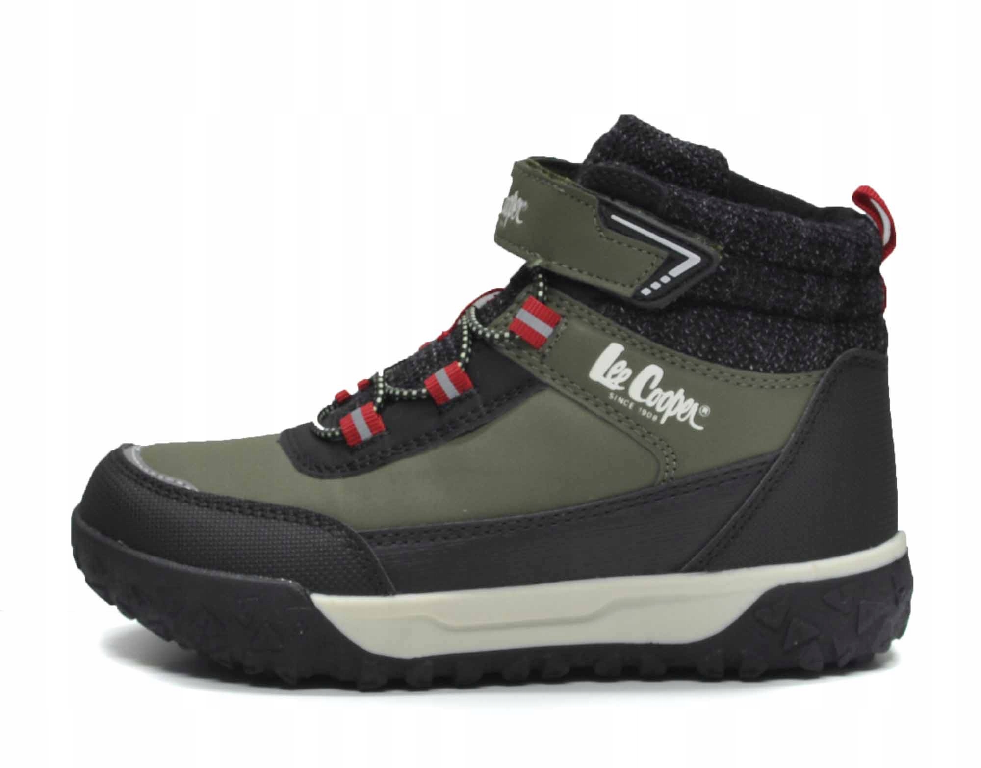 Buty trekkingowe trapery trzewiki dla dzieci Lee Cooper khaki LCJ-25-01-3758K – Komfort i styl na co dzień