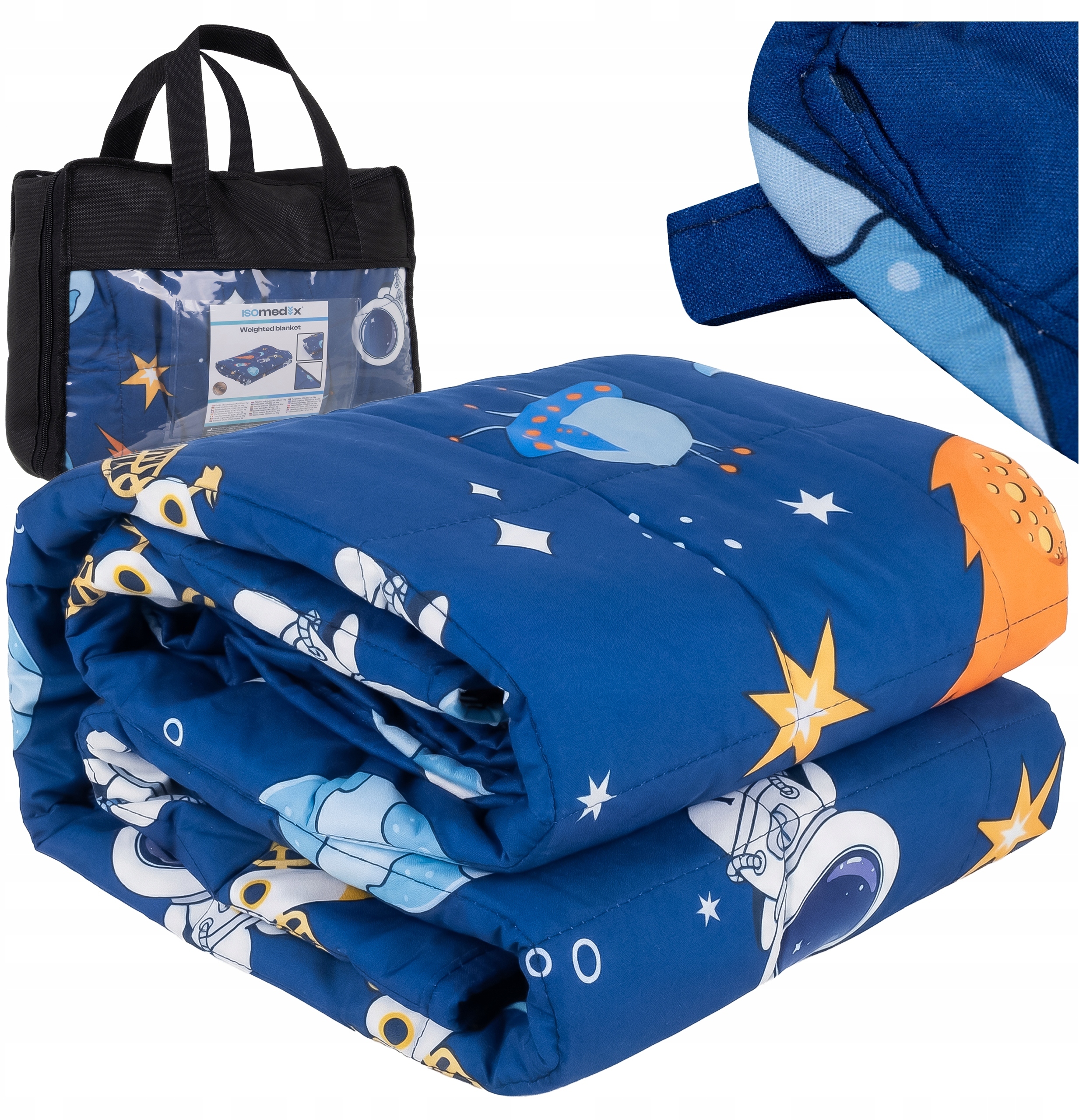 Kołdra obciążeniowa 100x150cm 4kg Isomedix – Komfortowy sen dla Twojego dziecka