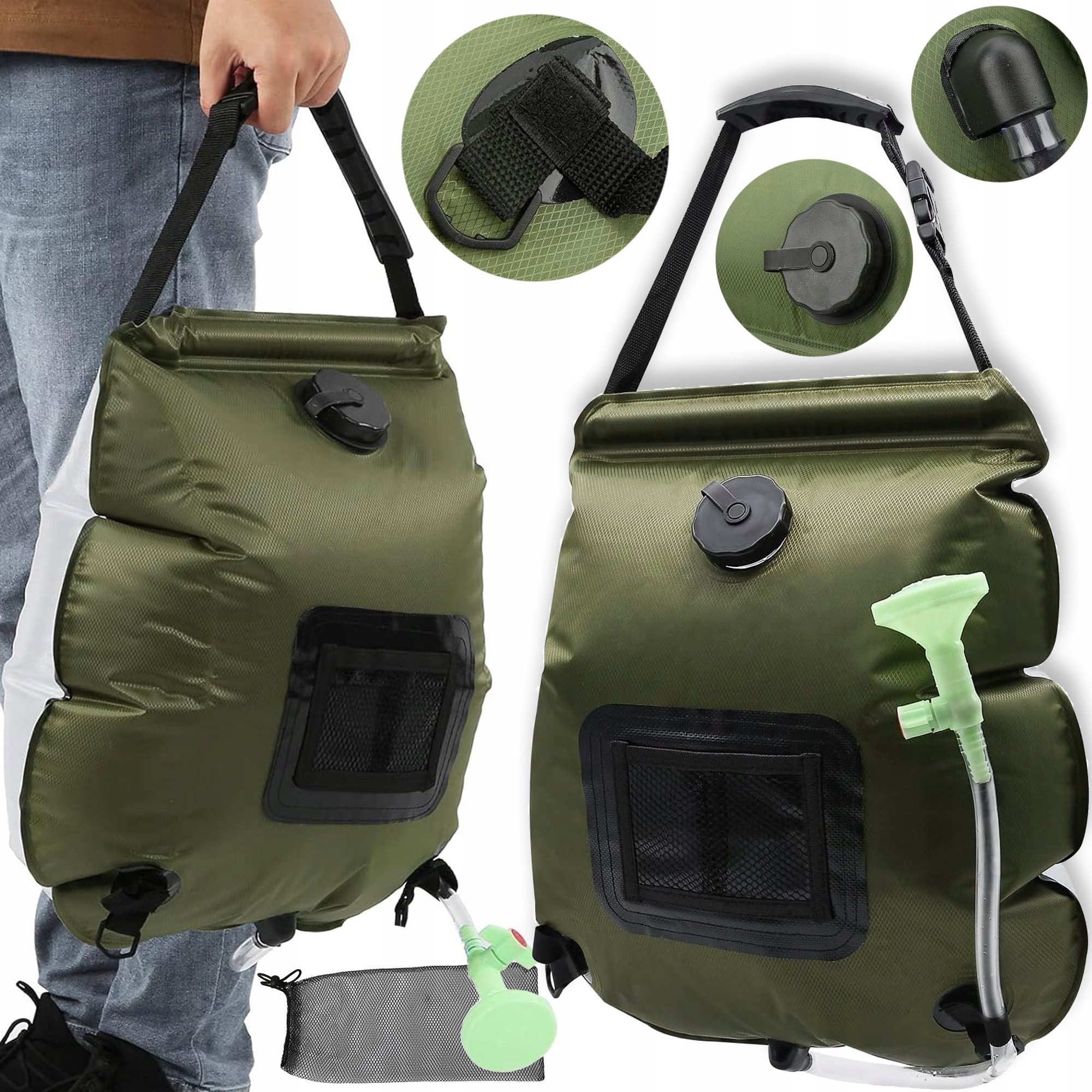 Prysznic kempingowy Heckermann 20L – Idealny towarzysz na każdą przygodę