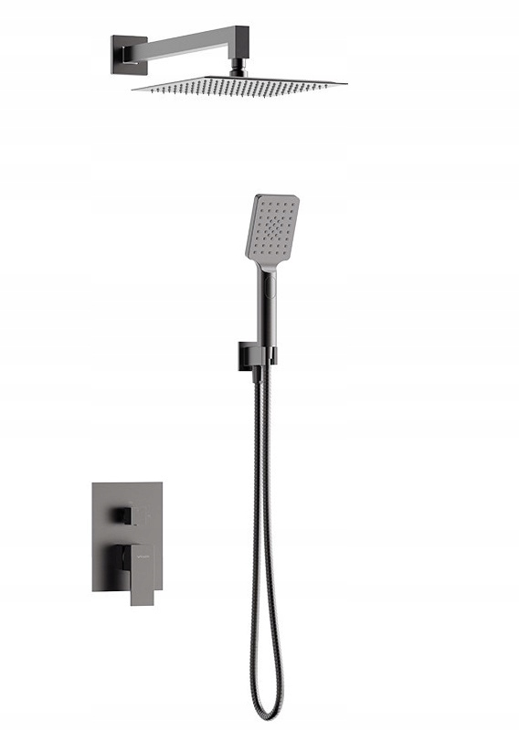 Zestaw natryskowy podtynkowy Valvex ARS, gun metal 2420290 – Elegancja i funkcjonalność w Twojej łazience