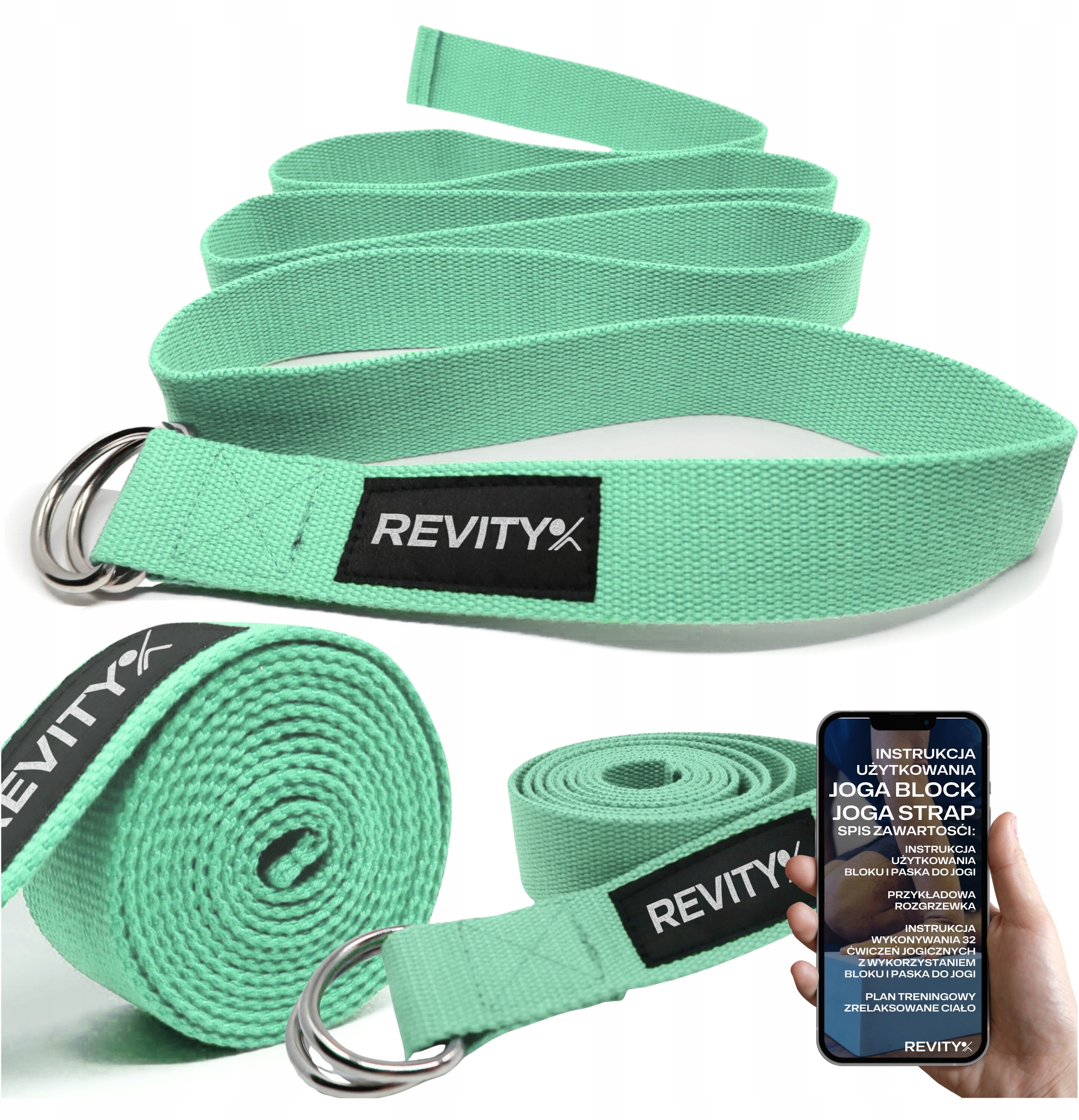 Pasek do ćwiczeń jogi i pilatesu 200 x 3.8 cm – Twój niezbędnik do zdrowego stylu życia