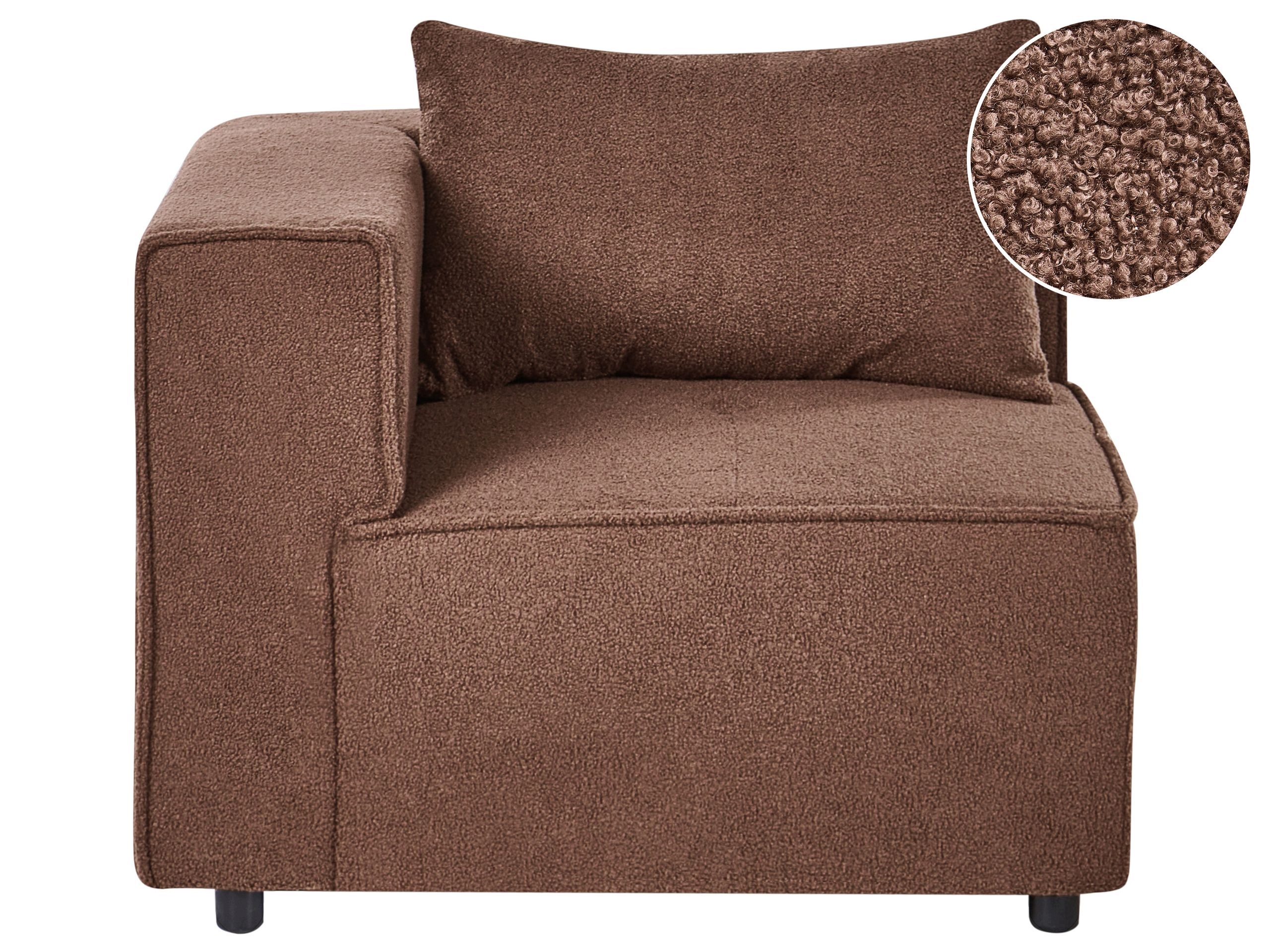 Moduł narożny AXEBO Brązowy Boucle – Stylowy element Twojego wnętrza