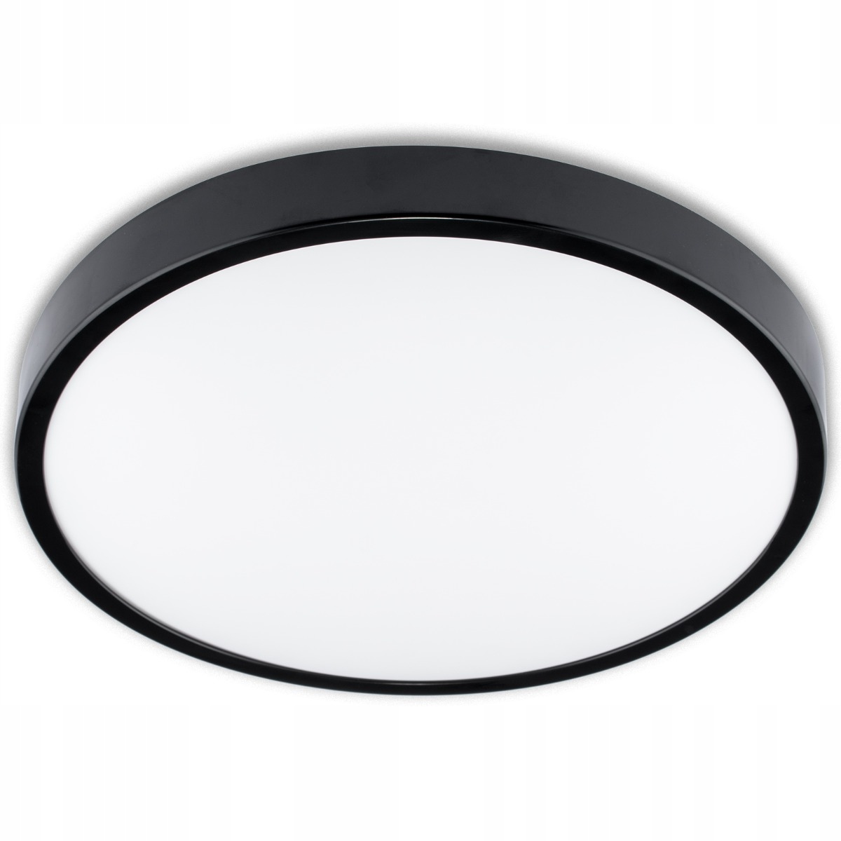 Plafon LED Lampa Sufitowa Natynkowa Łazienkowa 19W 4000K IP44 z Czujnikiem Ruchu ZOE LX Czarna 30cm – Nowoczesne oświetlenie do Twojej łazienki