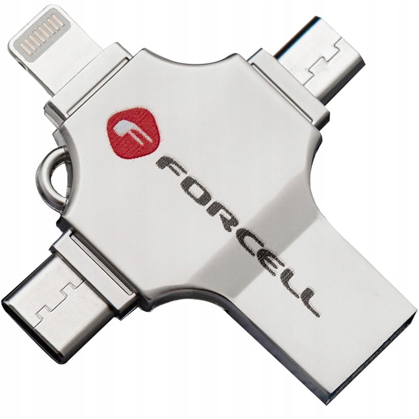 Cztery złącza – USB-A, USB-C, Lightning i Micro USB