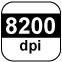 8200 dpi