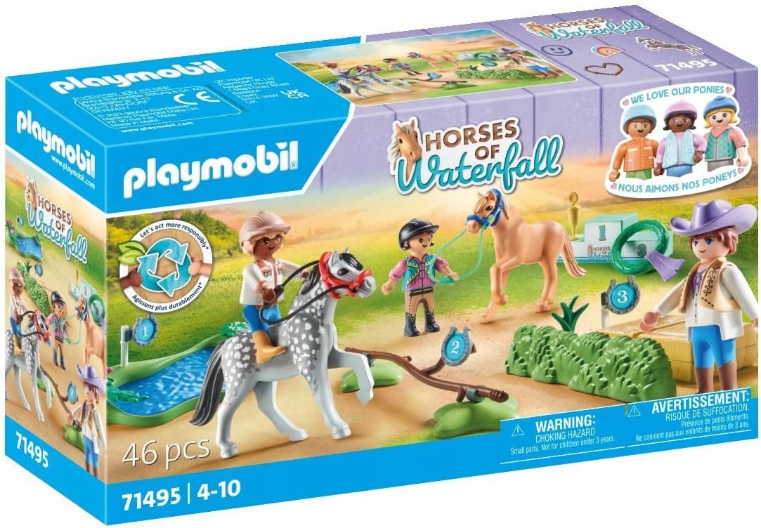 Playmobil Horses of Waterfall 71495 – Turniej kucyków dla małych jeźdźców