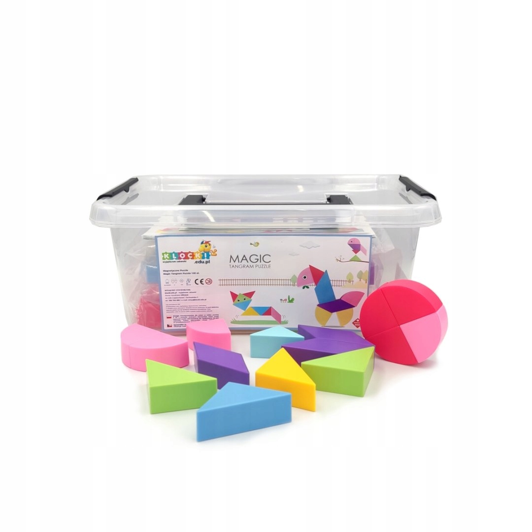 Klocki Magnetyczny Tangram - Magic Tangram 100el. – Kreatywna zabawa dla dzieci
