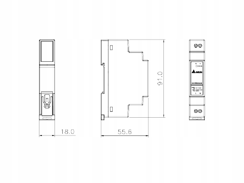 Kompaktowa konstrukcja i łatwy montaż na szynie DIN