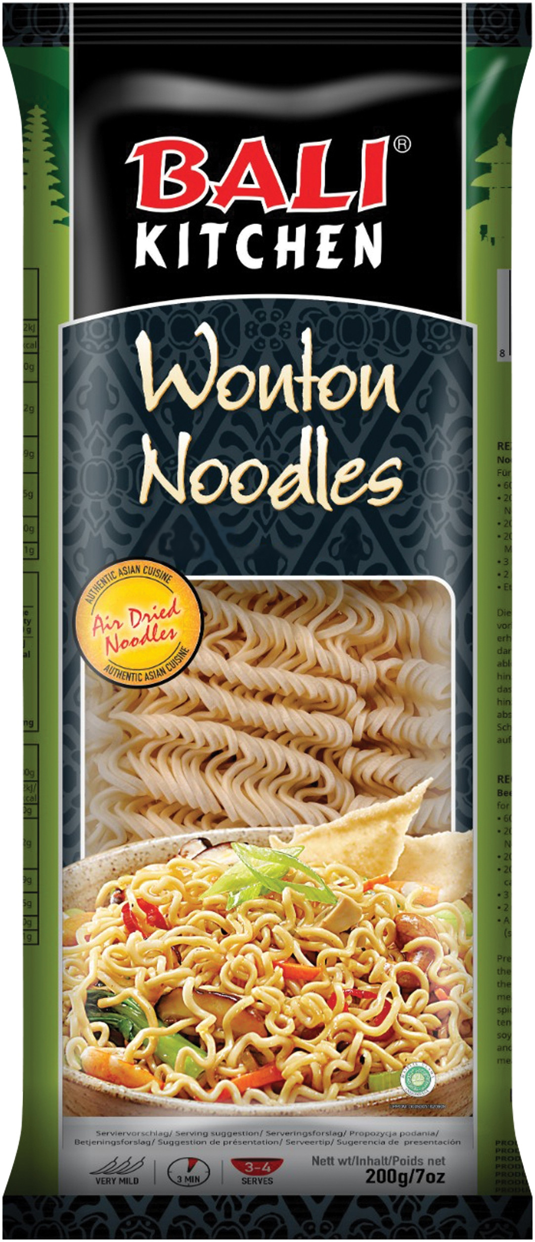 Składniki i wartości odżywcze makaronu Wonton