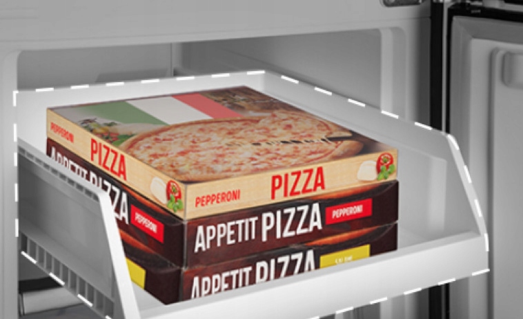 Szuflada na pizzę – Wygodne przechowywanie dużych produktów