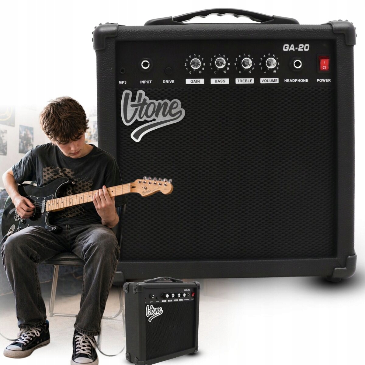 V-TONE AMP20 – Kompaktowy wzmacniacz gitarowy 20W do gitary