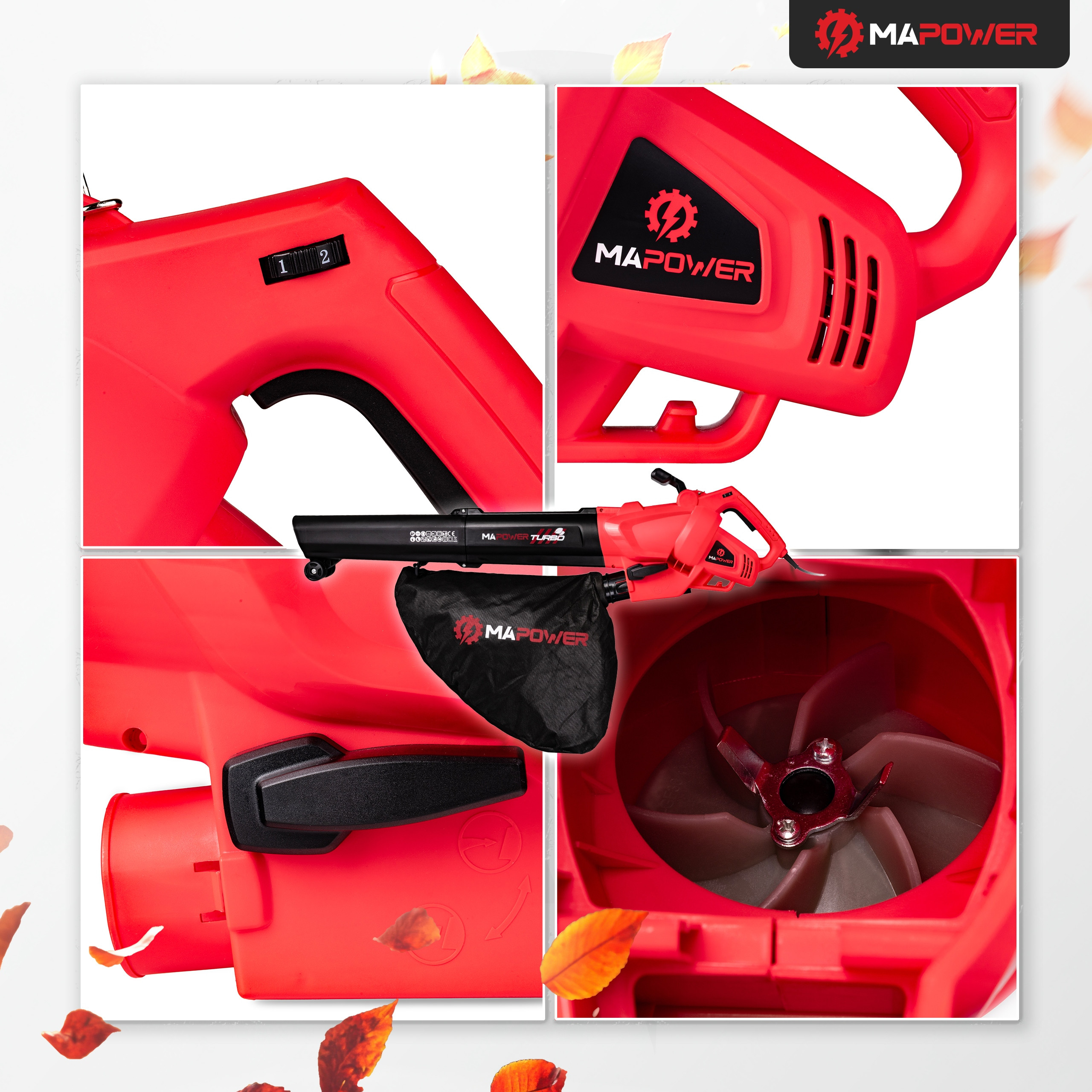 Wydajność 3000W – Moc, która poradzi sobie z każdym liściem