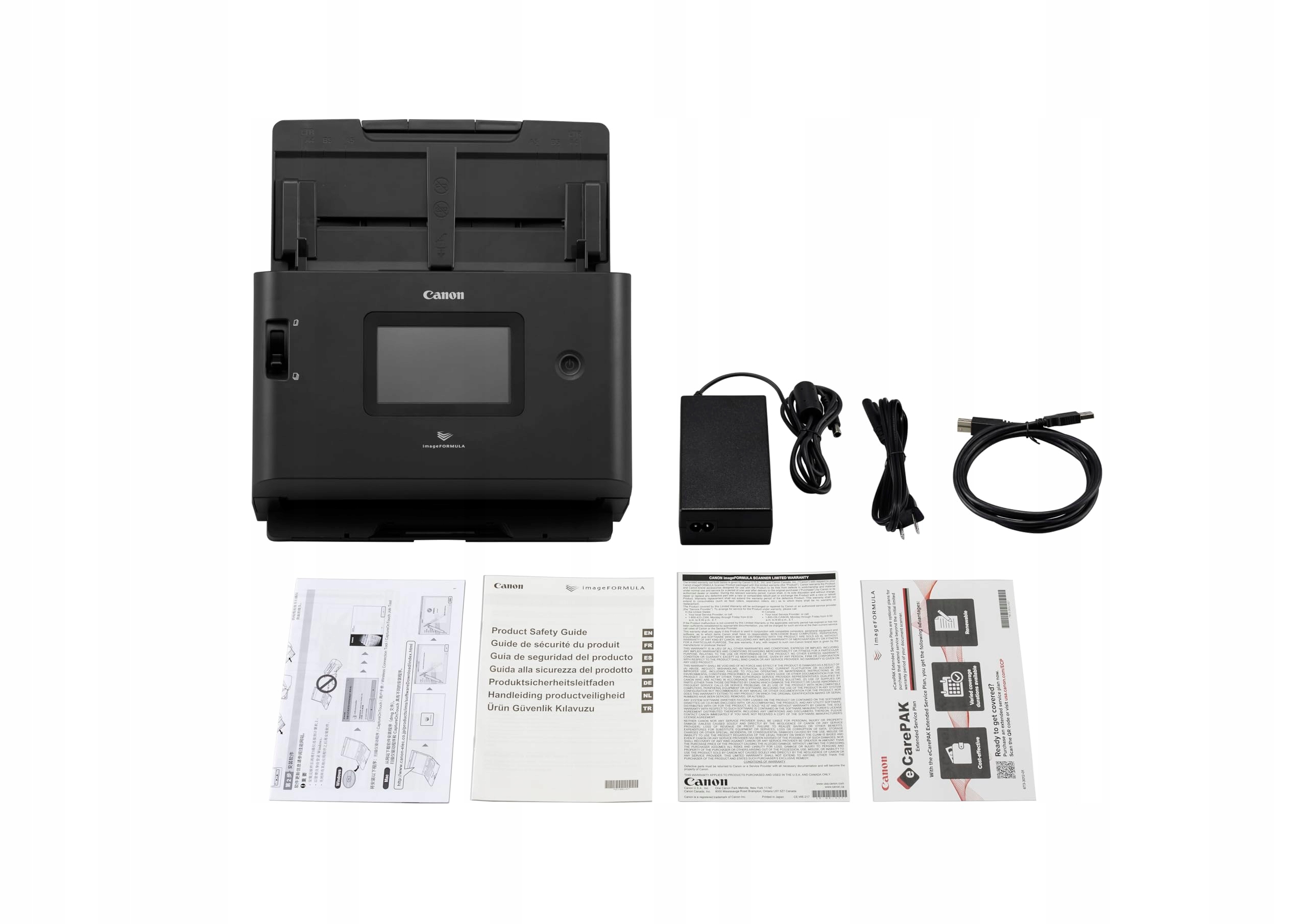 Duży kolorowy panel dotykowy LCD