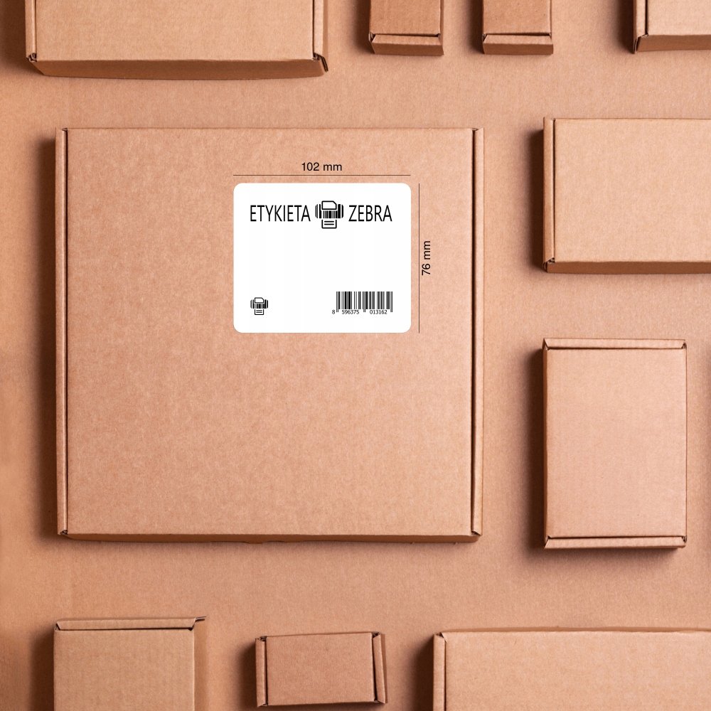 Etykiety termiczne Zebra 102x76mm – Idealne rozwiązanie do znakowania