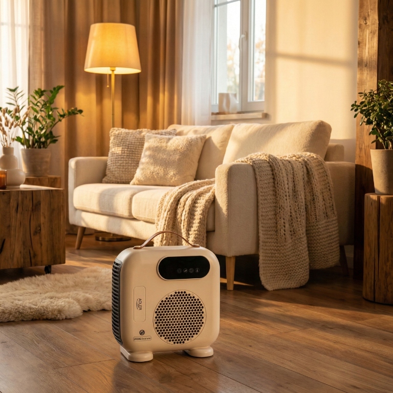 Wydajność grzewcza – Dwa poziomy mocy: 1000W i 2000W