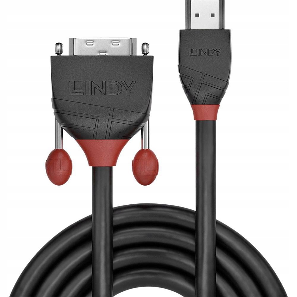 Kabel HDMI - DVI-D 3m czarny (36273) – Wysoka jakość i niezawodność