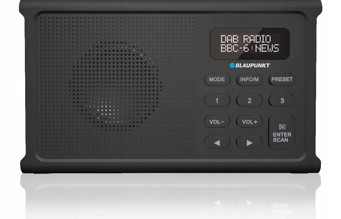 RADIO DR 3BK CYFROWE CZARNE AKUM. – Nowoczesne przenośne radio DAB+