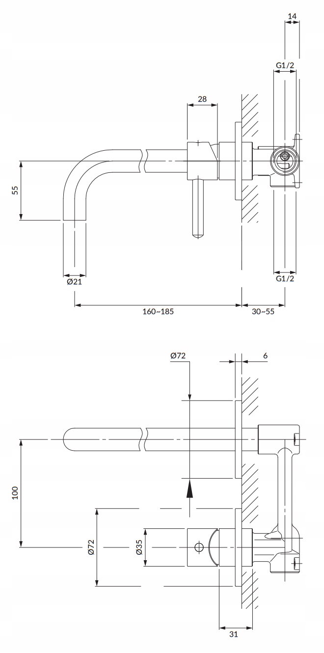Zasięg wylewki i wymiary – Idealne dopasowanie do każdej umywalki