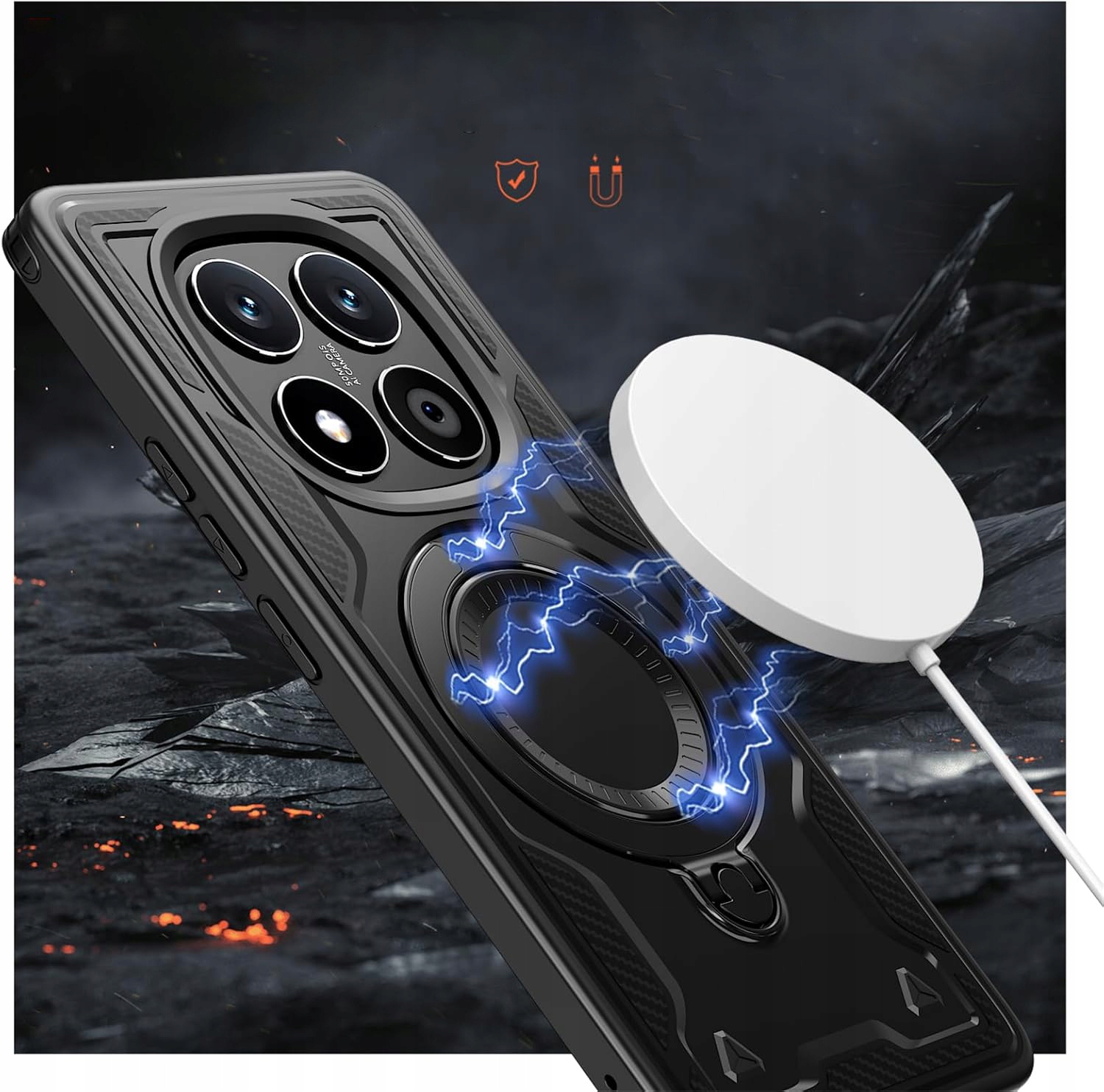 Technologia MagSafe – Szybkie ładowanie bez zdejmowania etui