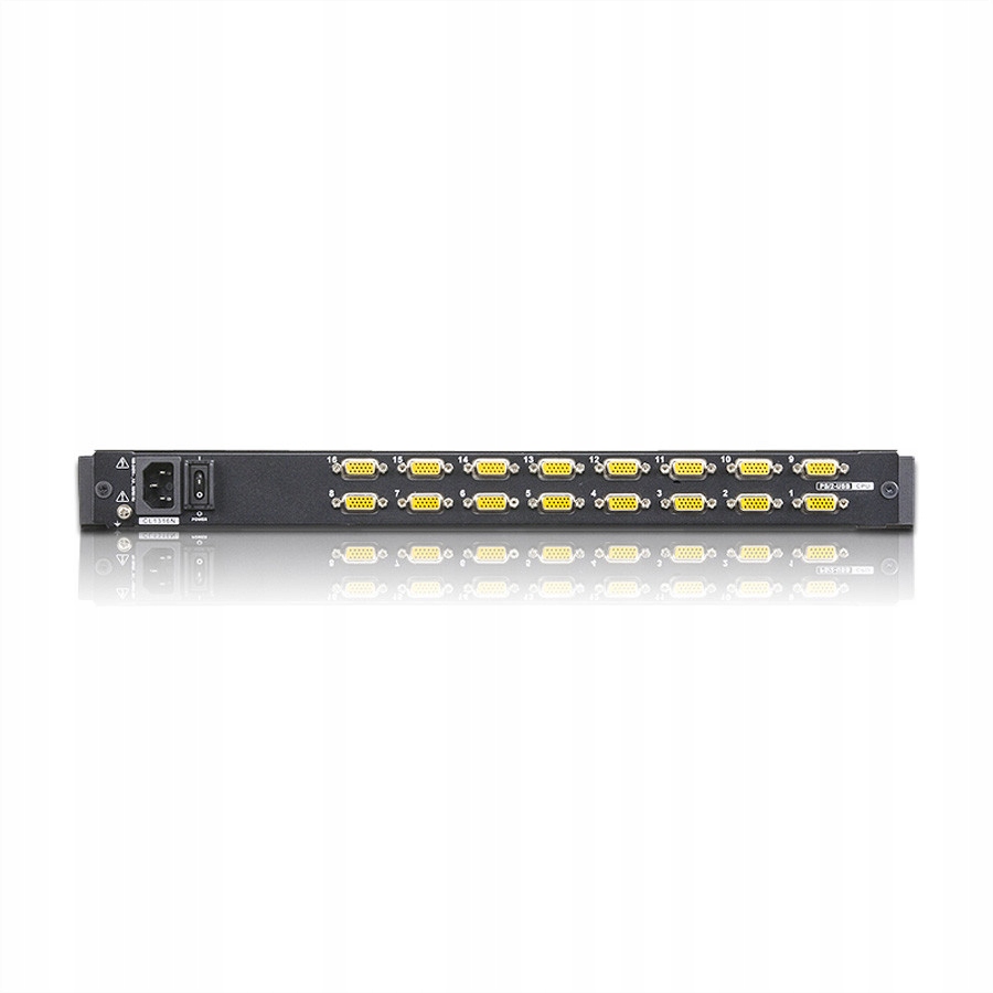 Obsługa 16 portów KVM – Kompatybilność z PS/2 i USB