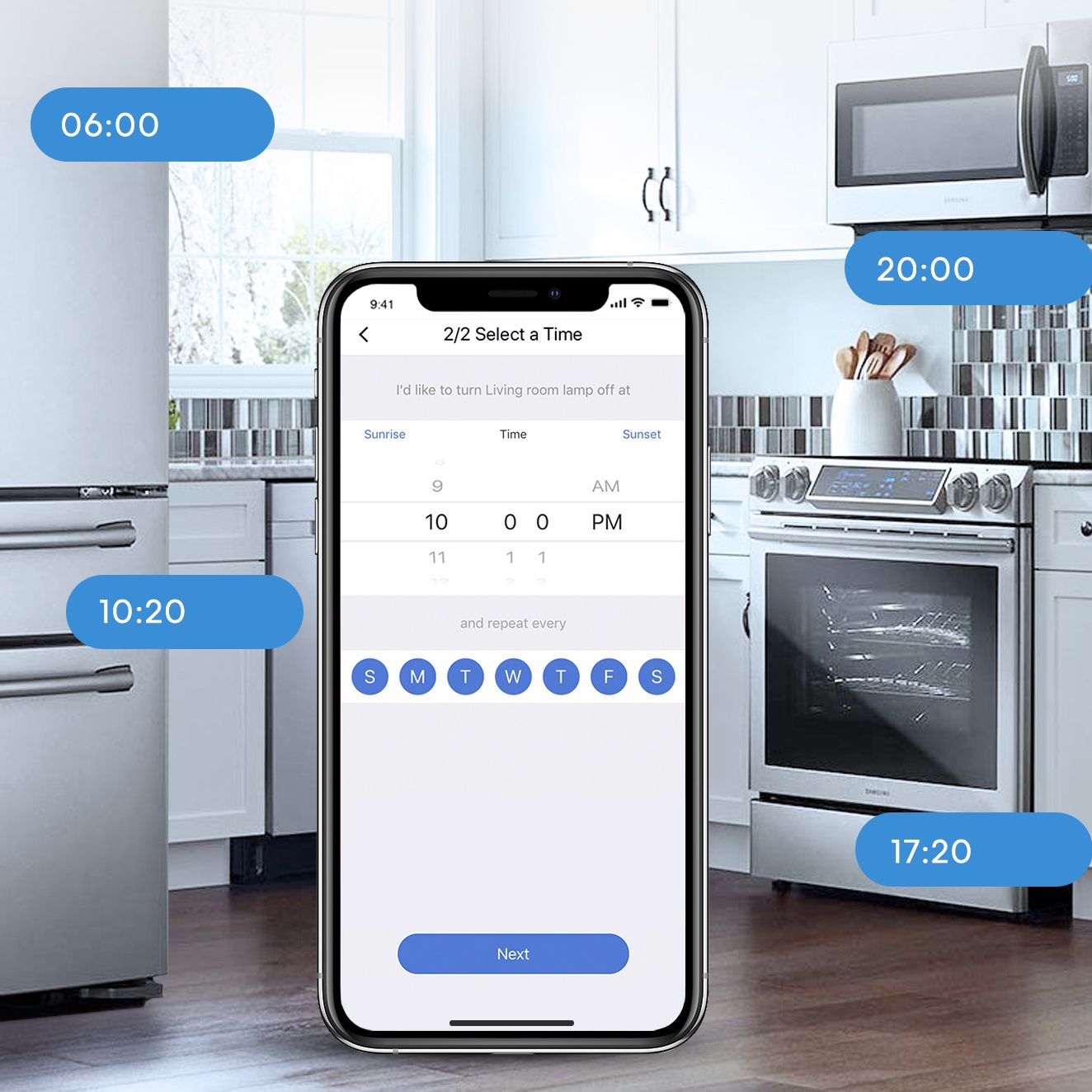 Uniwersalny inteligentny przełącznik ścienny Meross In - Wall Smart Wi-Fi, biały
