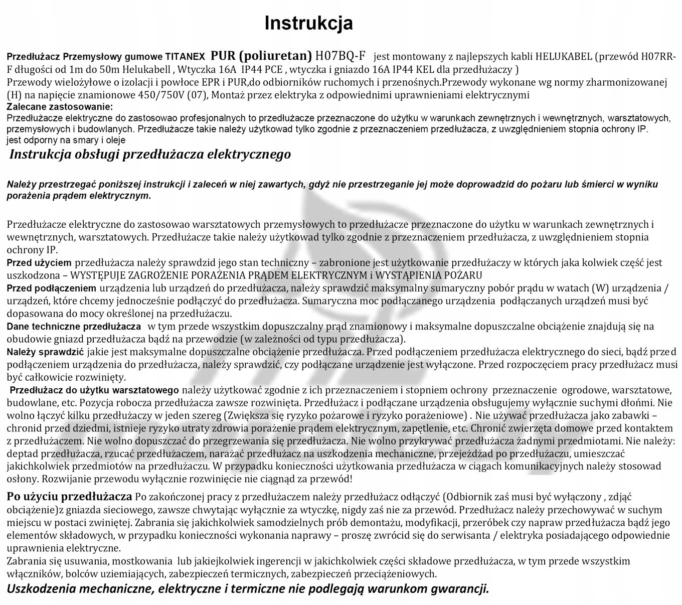 Wysoka odporność na promieniowanie UV