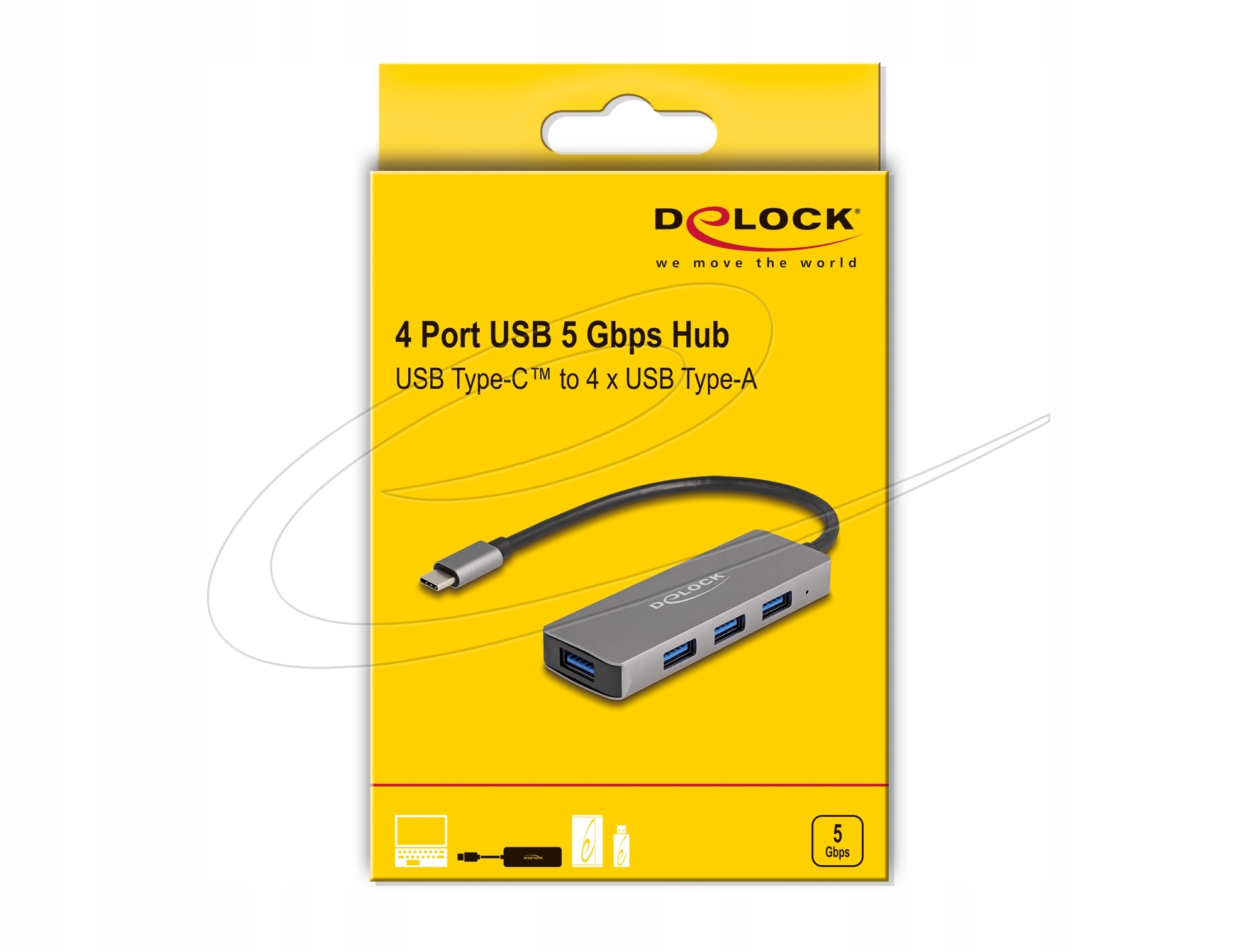 DeLOCK 63173 – Hub USB 3.2 Gen 1 Type-C dla Twojego komputera